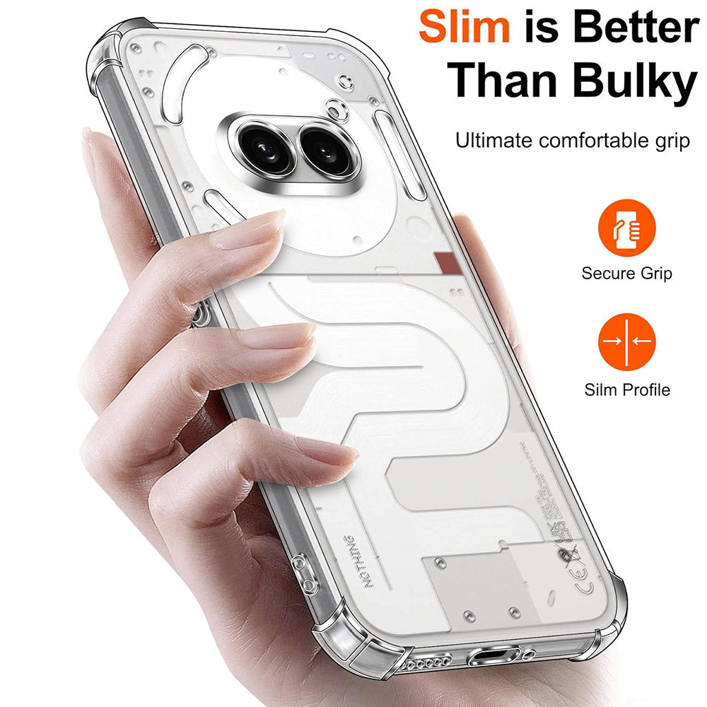 Coque pour Nothing Phone (2a) Plus / Phone (2a), Techsuit, Antichoc Claire, Transparente