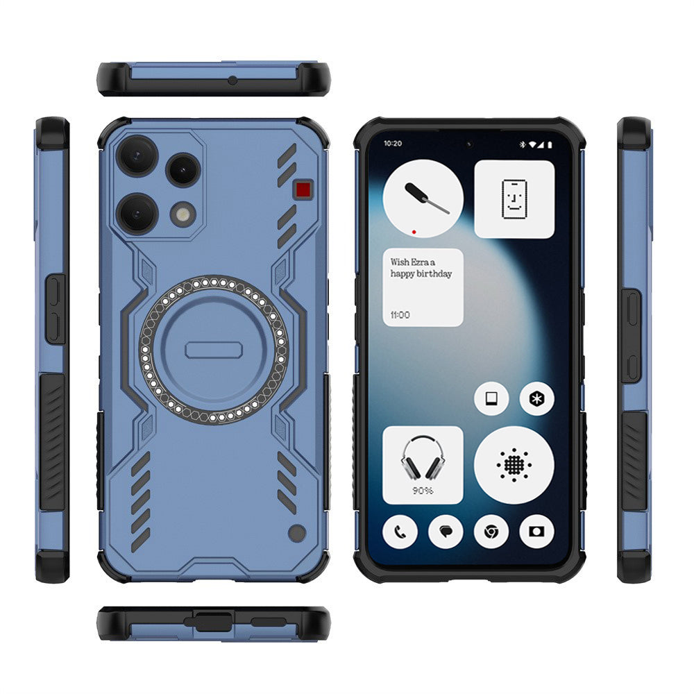 MagSafe-Hülle für Nothing Phone (3a) Lite, Techsuit, ArmorMag, Blau
