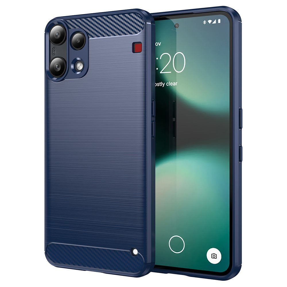Étui pour Nothing Phone (3a) Lite, Techsuit, Carbone, Bleu