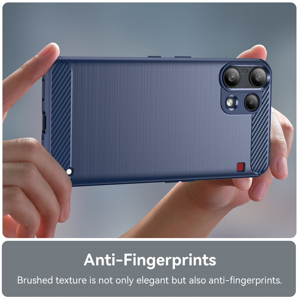 Étui pour Nothing Phone (3a) Lite, Techsuit, Carbone, Bleu