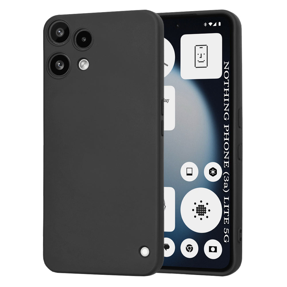 Case for Nothing Phone (3a) Lite, Techsuit, SoftFlex, Black
