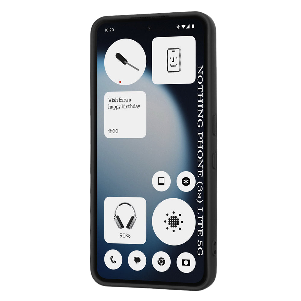 Case for Nothing Phone (3a) Lite, Techsuit, SoftFlex, Black