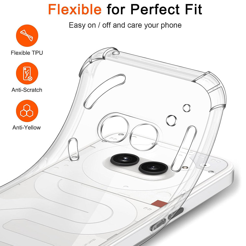 Coque pour Nothing Phone (3a) Pro, Techsuit, Antichoc Claire, Transparente