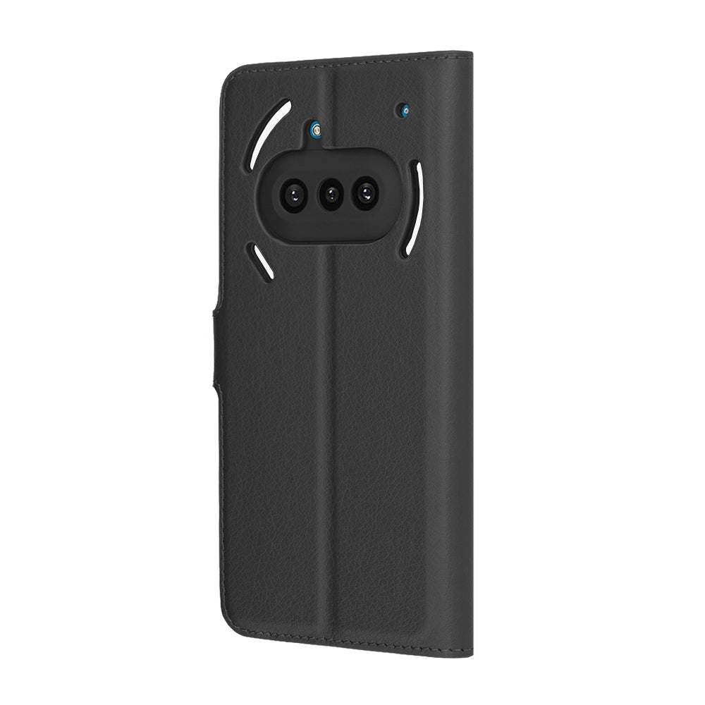 Coque pour Nothing Phone (3a), Techsuit, Leather Folio, Noire