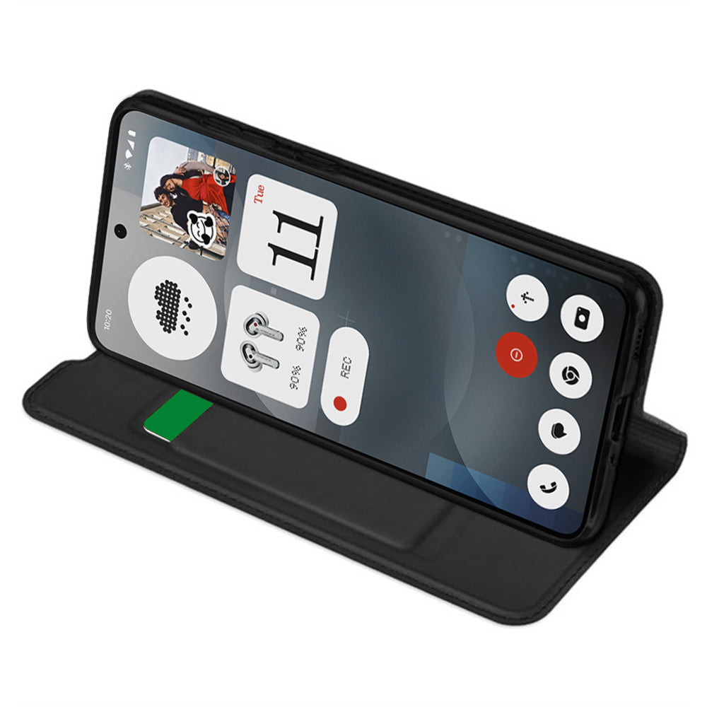 Coque pour Nothing Phone (3a), Techsuit, Magskin Book, Noire