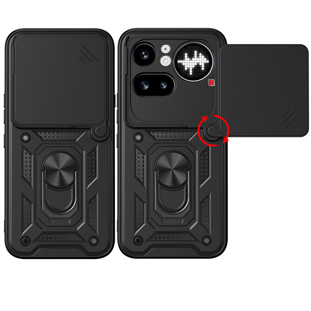 Hoes voor Nothing Phone (4a) Pro, Techsuit, CamShield, Zwart