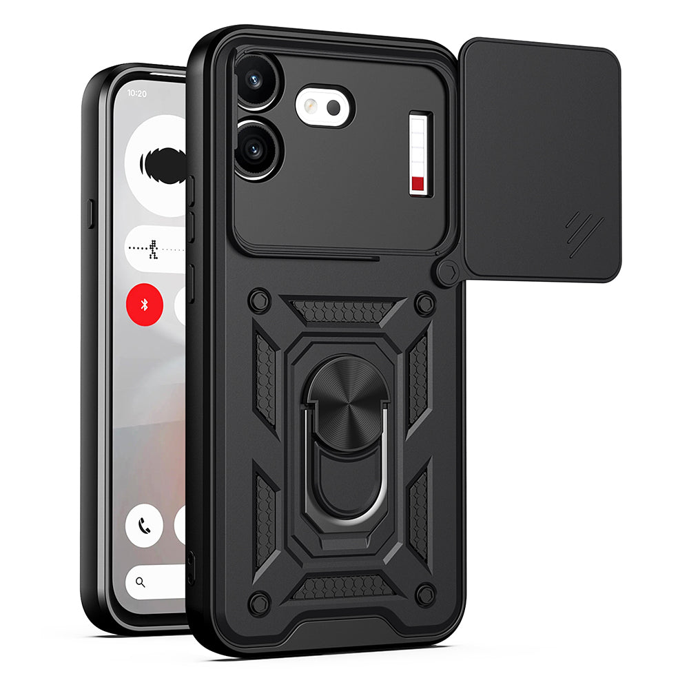 Coque pour Nothing Phone (4b), Techsuit, CamShield, Noire