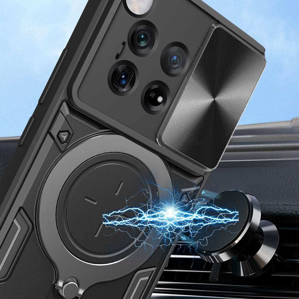 Coque pour OnePlus 12, Techsuit, CamGuard Pro, Noire