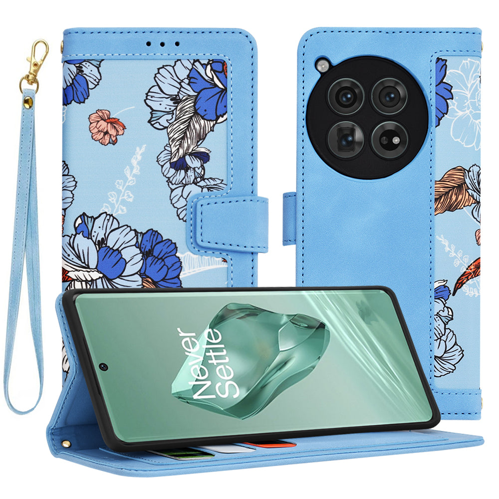 Coque pour OnePlus 12, Techsuit, FlipCraft, Bleu