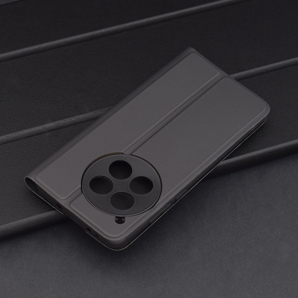 Coque pour OnePlus 12, Techsuit, Magskin Book, Noire