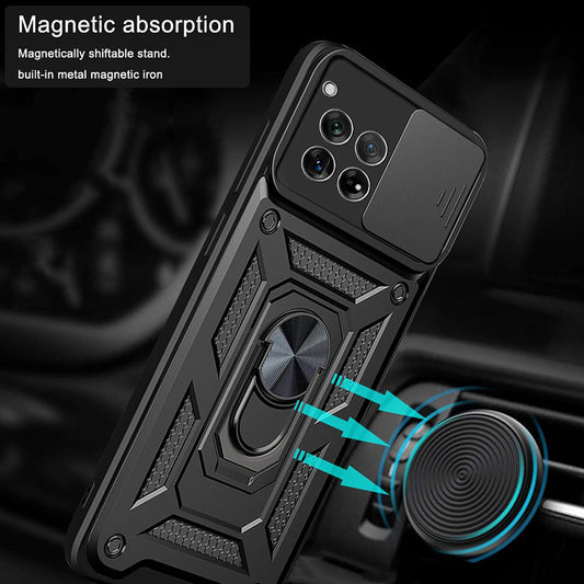 Coque pour OnePlus 12R, Techsuit, CamShield, Noire