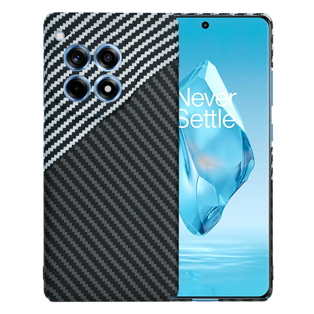 Coque pour OnePlus 12R, Techsuit, Carbonite FiberShell, Noir Gris