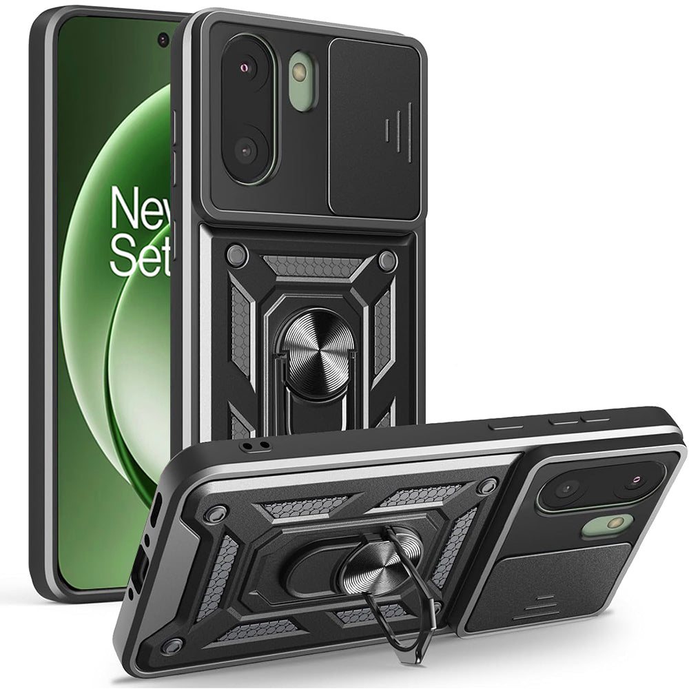 Hülle für OnePlus 15R, Techsuit, CamShield, Schwarz