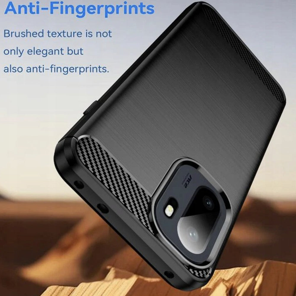 Étui pour OnePlus 15R, Techsuit, Carbone, Noir