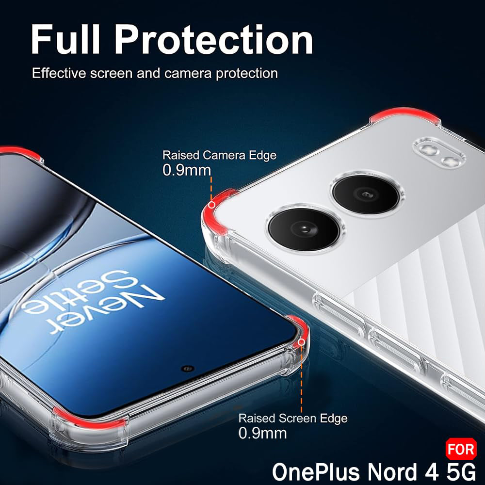 Coque pour OnePlus Nord 4, Techsuit, Antichoc Claire, Transparente