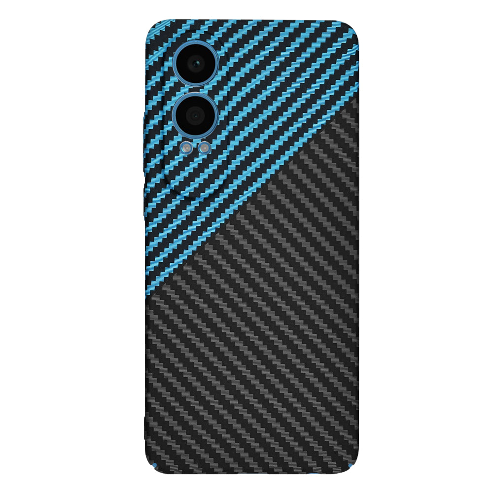 Hoes voor OnePlus Nord CE4 Lite, Techsuit, Carbonite FiberShell, Zwart Blauw