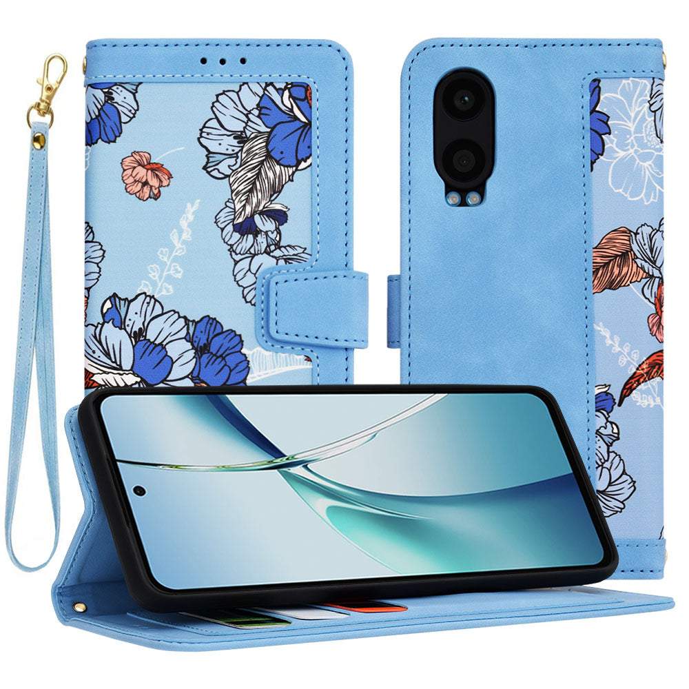 Coque pour OnePlus Nord CE4 Lite, Techsuit, FlipCraft, Bleu