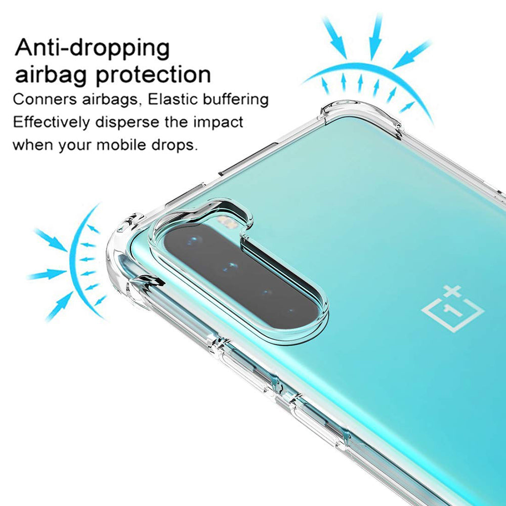 Coque pour OnePlus Nord, Techsuit, Antichoc Claire, Transparente