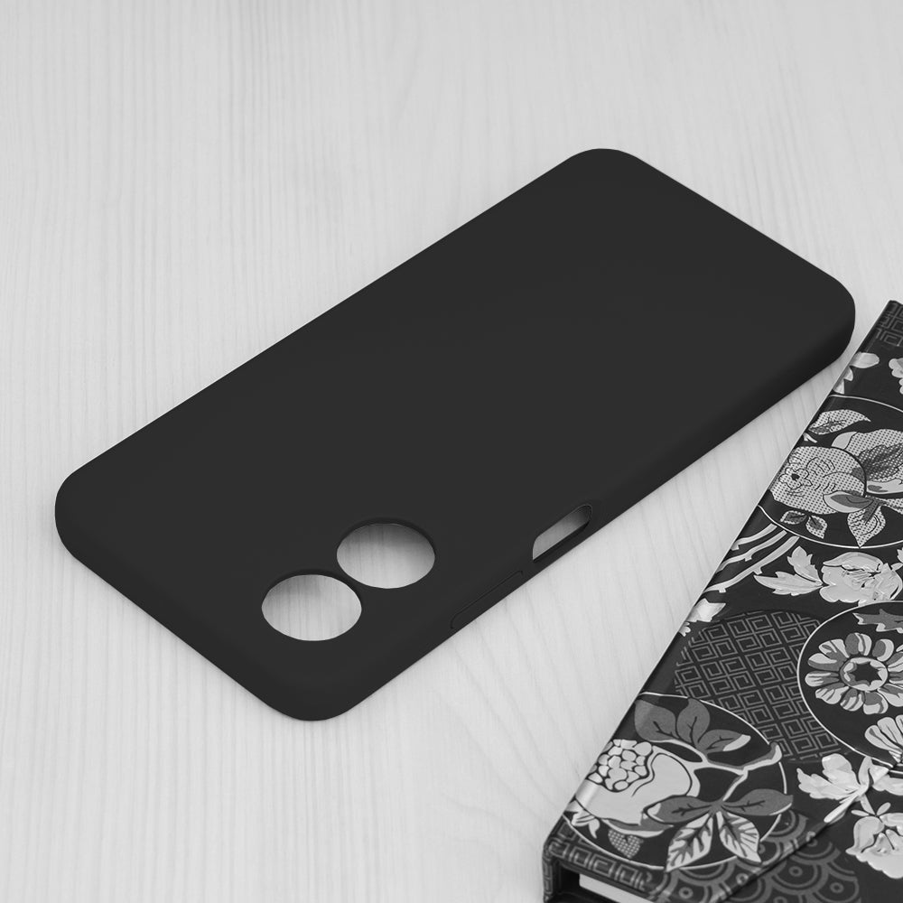 Hoes voor Oppo A17, Techsuit, Soft Edge, Zwart