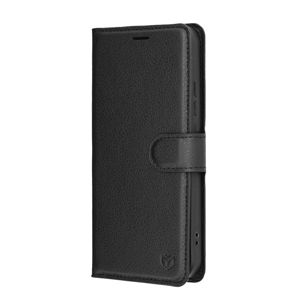 Hoes voor Oppo A6 Pro 5G / A6 Pro 4G, Techsuit, Lederen Folio, Zwart