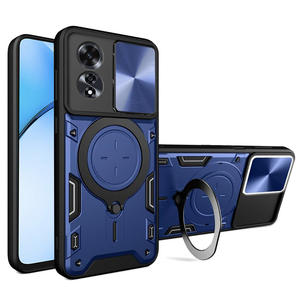 Coque pour Oppo A60, Techsuit, CamGuard Pro, Bleue