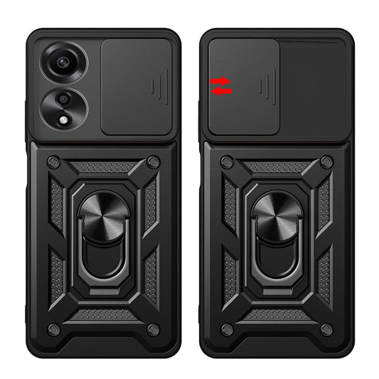 Hoes voor Oppo A60, Techsuit, CamShield, Zwart
