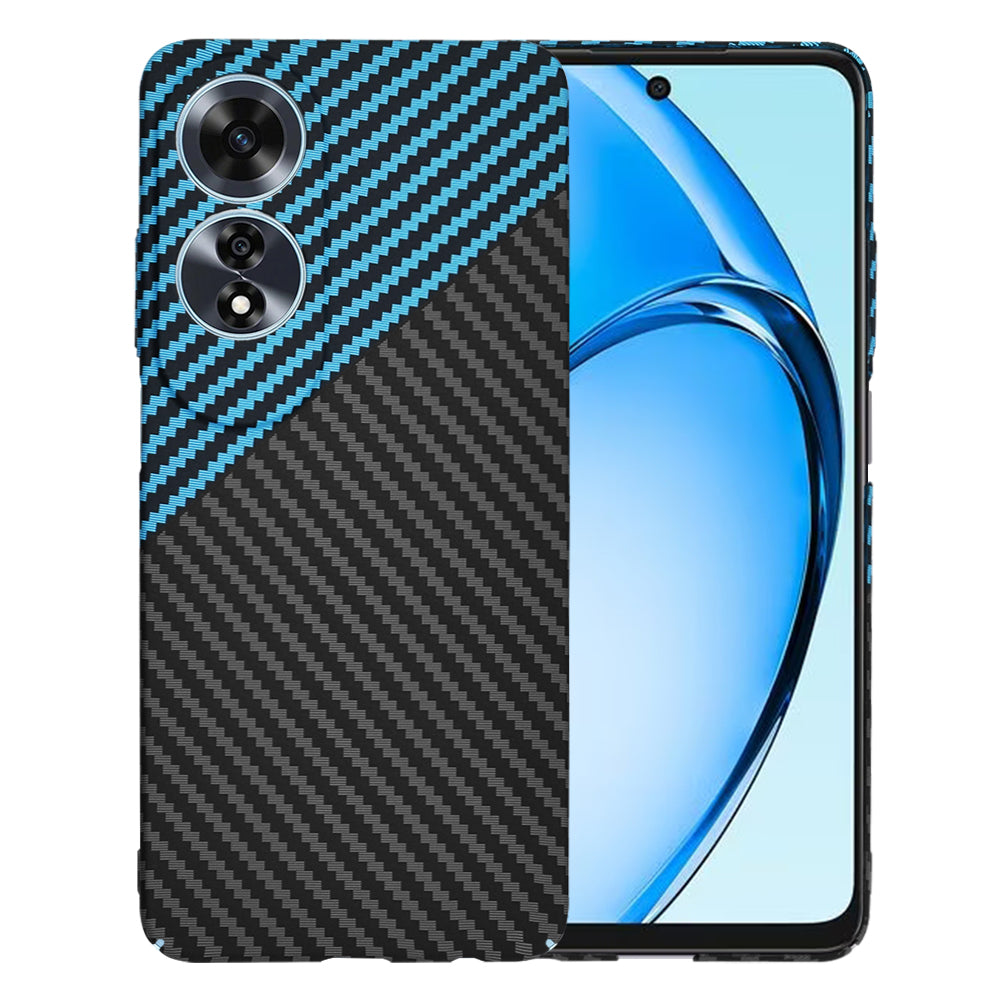 Coque pour Oppo A60, Techsuit, Carbonite FiberShell, Noir Bleu