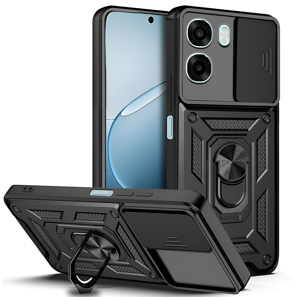 Hülle für Oppo A6x 4G / A6x, Techsuit, CamShield, Schwarz
