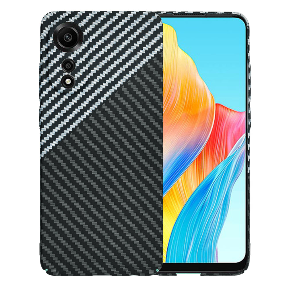 Coque pour Oppo A78 4G, Techsuit, Carbonite FiberShell, Noir Gris