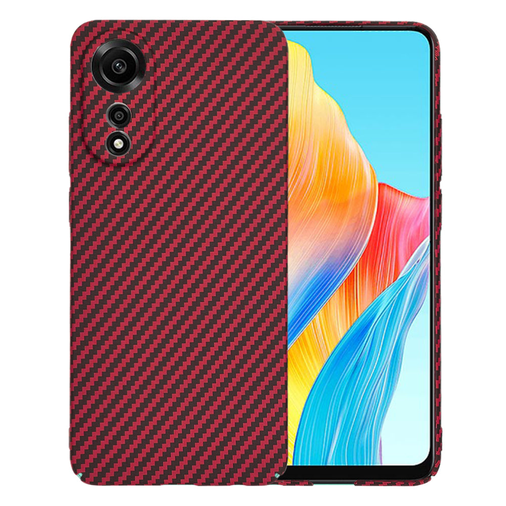 Coque pour Oppo A78 4G, Techsuit, Carbonite FiberShell, Rouge