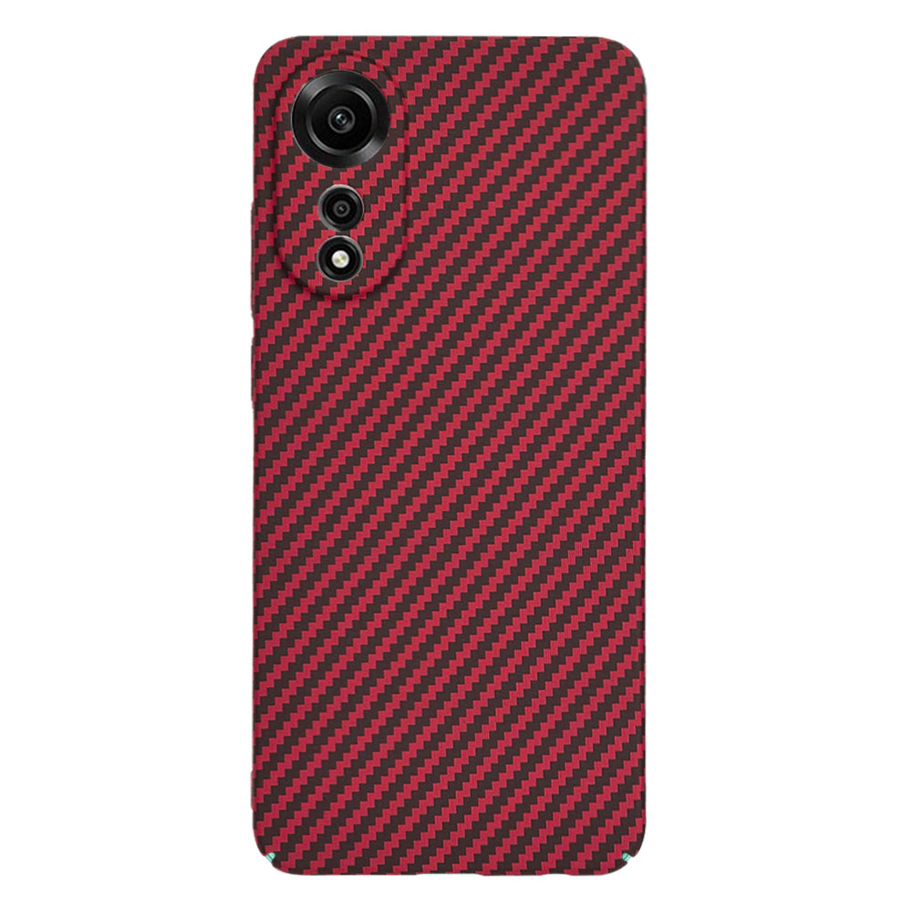 Coque pour Oppo A78 4G, Techsuit, Carbonite FiberShell, Rouge