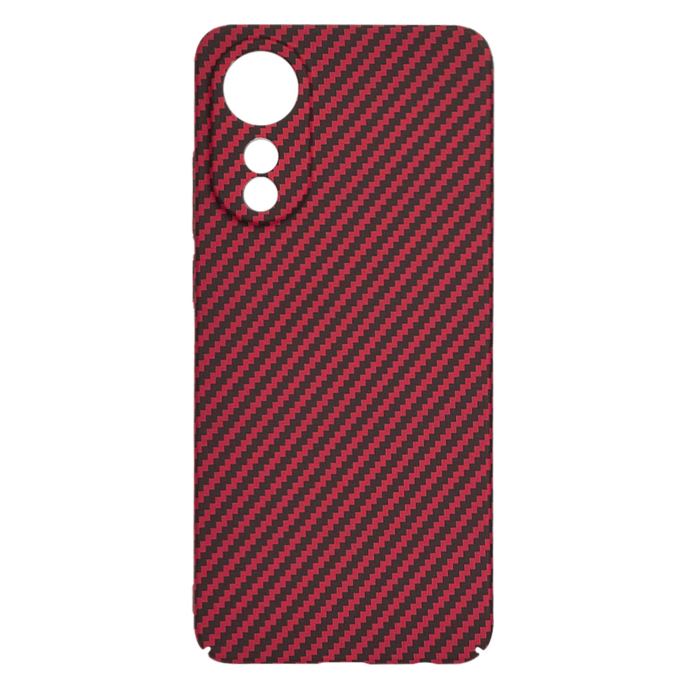 Coque pour Oppo A78 4G, Techsuit, Carbonite FiberShell, Rouge