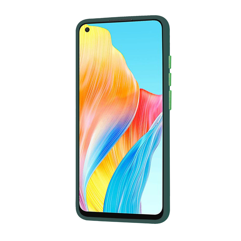 Coque pour Oppo A78 4G, Techsuit, HaloFrost, Vert