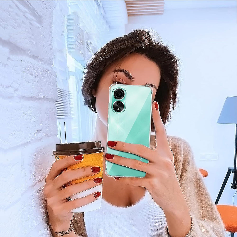 Coque pour Oppo A78 4G, Techsuit, Antichoc Claire, Transparente