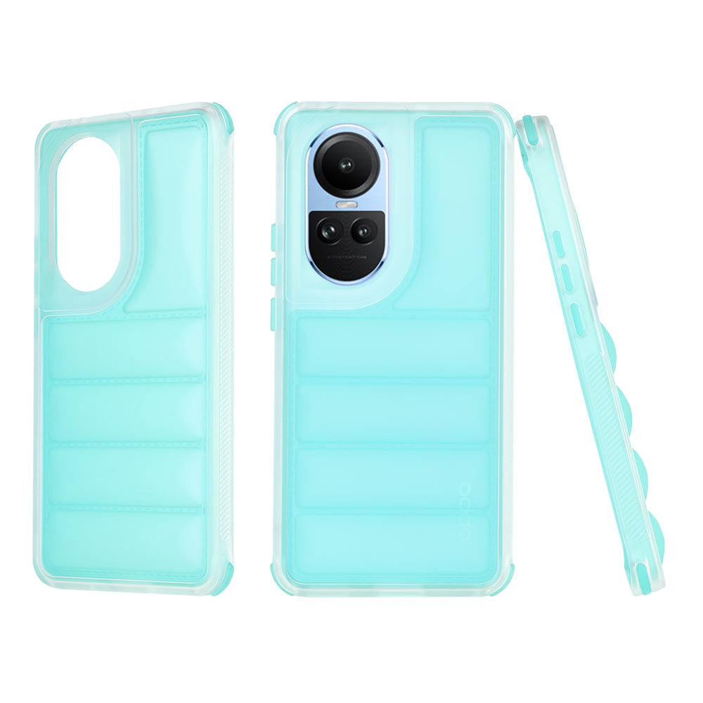 Coque pour Oppo Reno10 / Reno10 Pro, Techsuit, Wave Shield, Turquoise