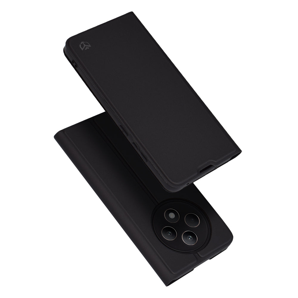 Coque pour Oppo Reno12 FS 5G / Reno12 FS 4G / Reno12 F 4G / Reno12 F, Techsuit, Magskin Book, Noire