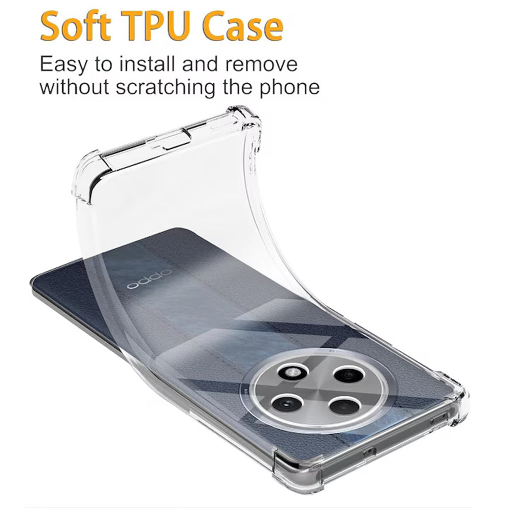 Coque pour Oppo Reno12 FS 5G / Reno12 FS 4G / Reno12 F 4G / Reno12 F, Techsuit, Antichoc Claire, Transparente