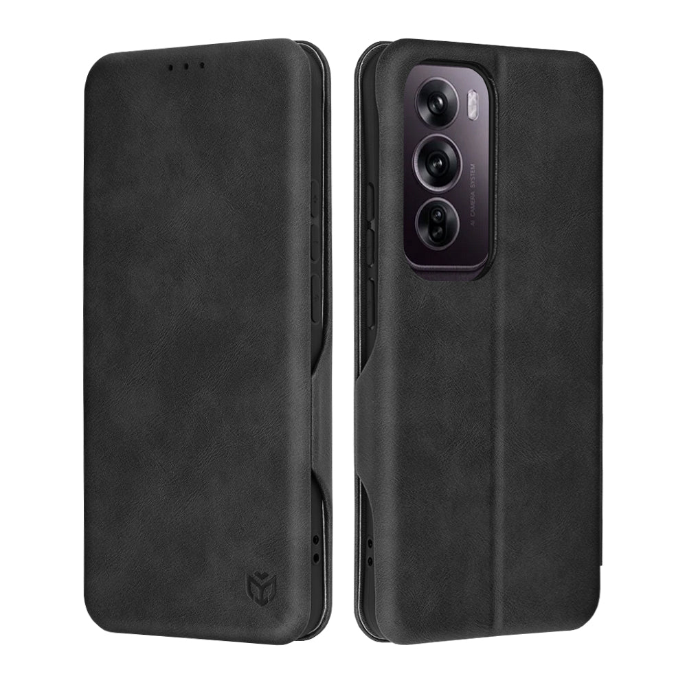 Coque pour Oppo Reno12 Pro, Techsuit, Safe Wallet Plus, Noire
