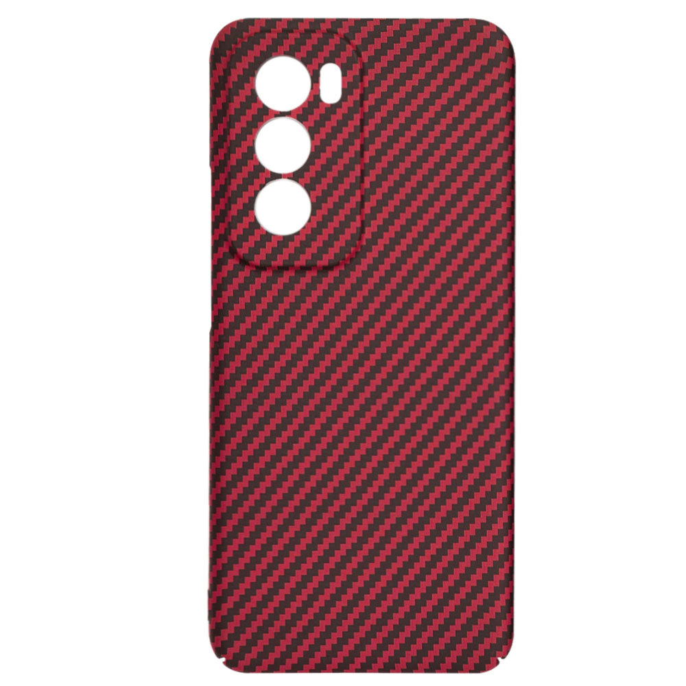 Coque pour Oppo Reno12, Techsuit, Carbonite FiberShell, Rouge