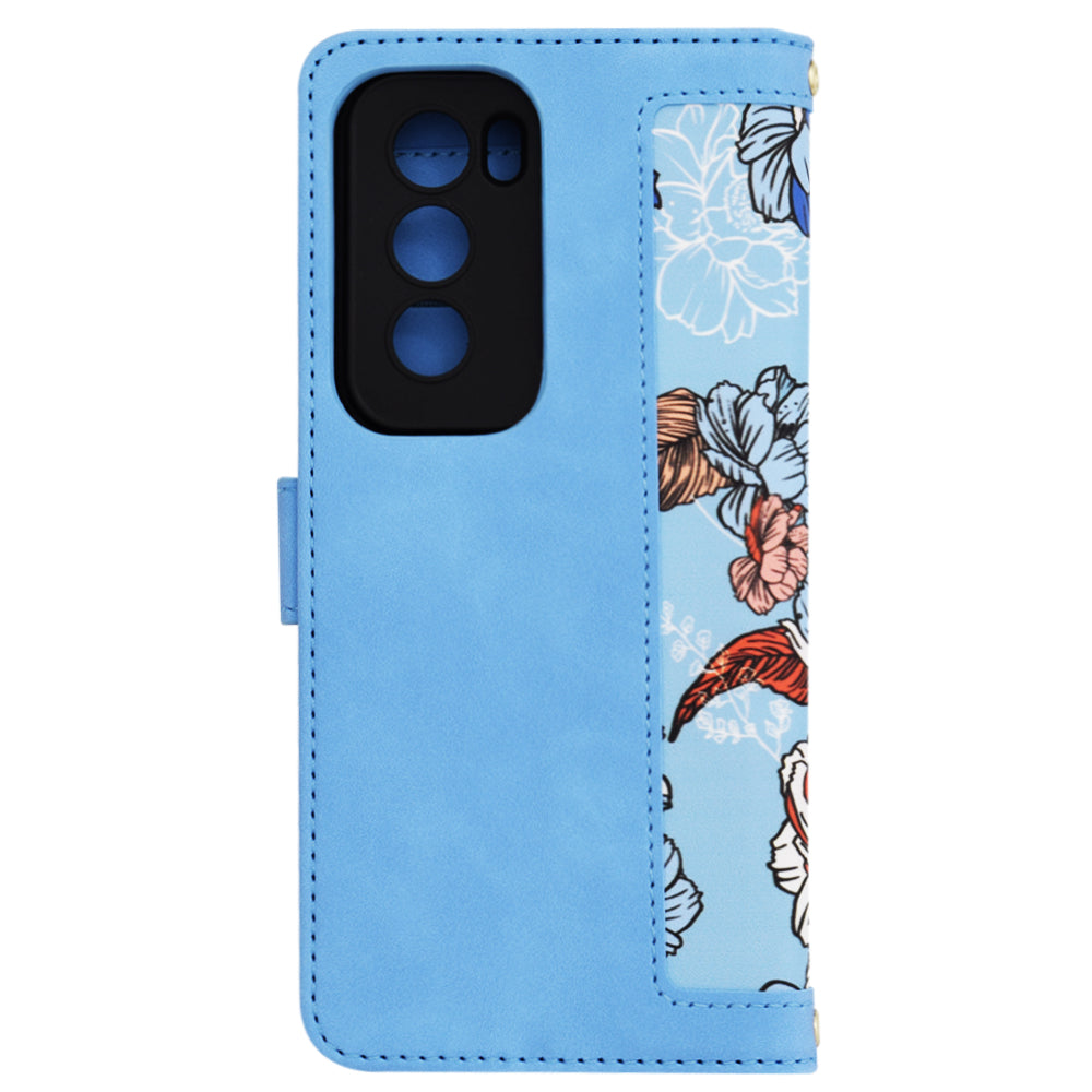 Coque pour Oppo Reno12, Techsuit, FlipCraft, Bleu
