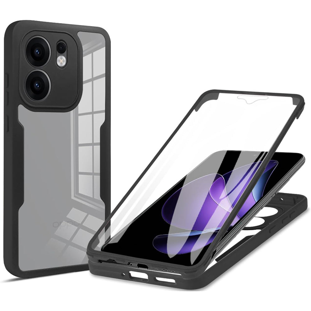 Coque pour Oppo Reno13 FS 5G / Reno13 F 4G / Reno13 F, Techsuit, ColorVerse 360, Noire