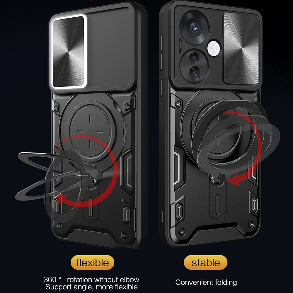 Coque pour Oppo Reno13 Pro, Techsuit, CamGuard Pro, Rose Doré