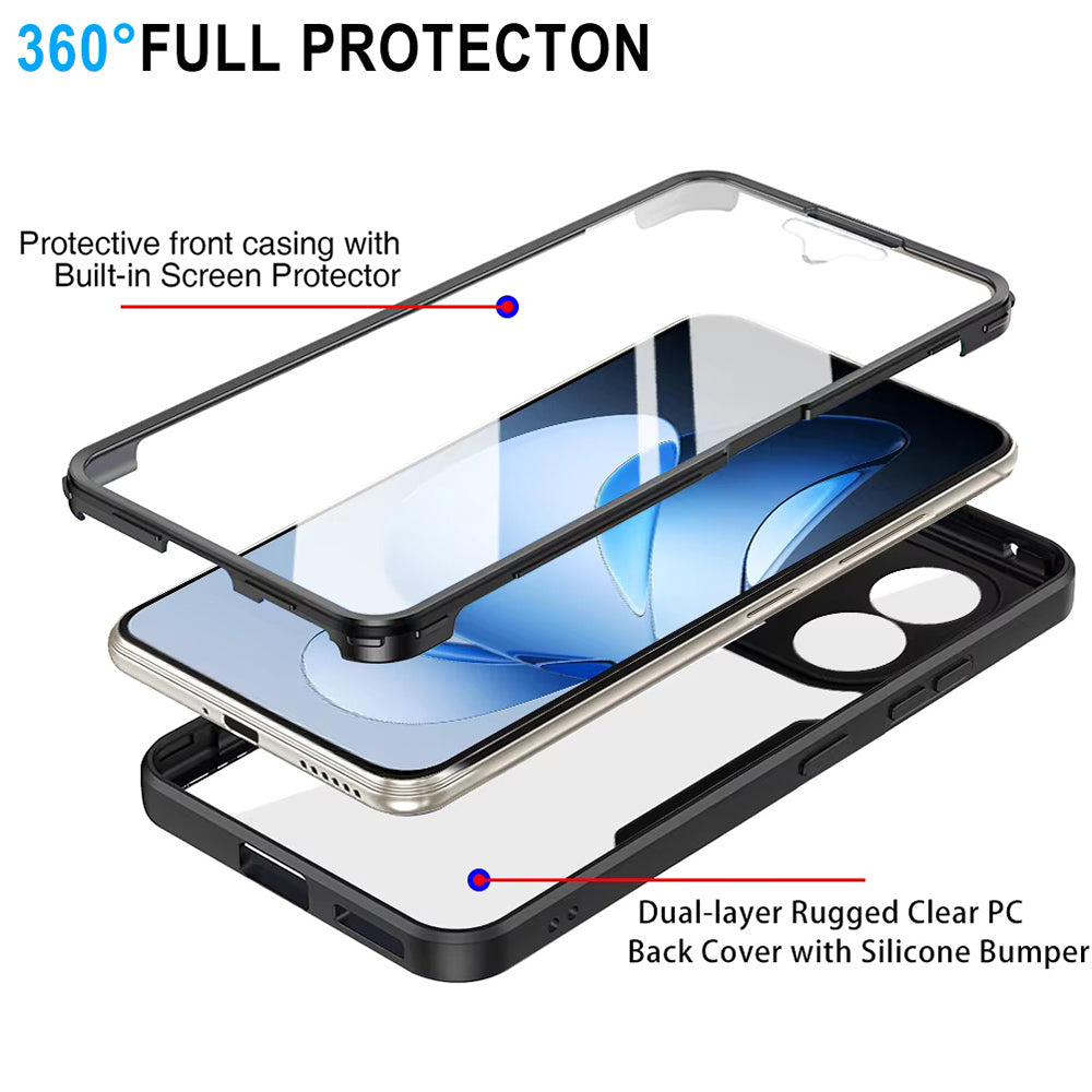 Coque pour Oppo Reno13 Pro, Techsuit, ColorVerse 360, Noire