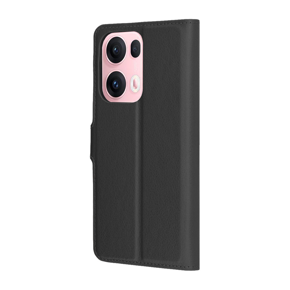Coque pour Oppo Reno13 Pro, Techsuit, Leather Folio, Noire