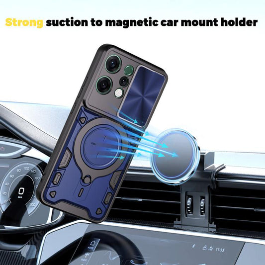 Hülle für Oppo Reno14, Techsuit, CamGuard Pro, Rot