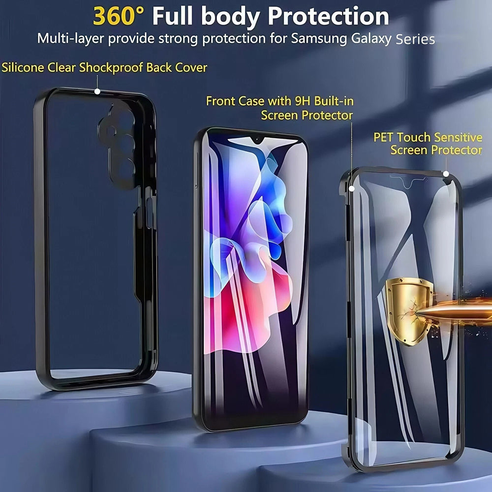 Étui pour Oppo Reno14, Techsuit, ColorVerse 360, Noir