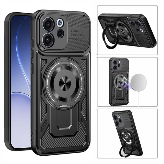 Hoes voor Oppo Reno15 FS / Reno15 F, Techsuit, RuggedCam, Grijs