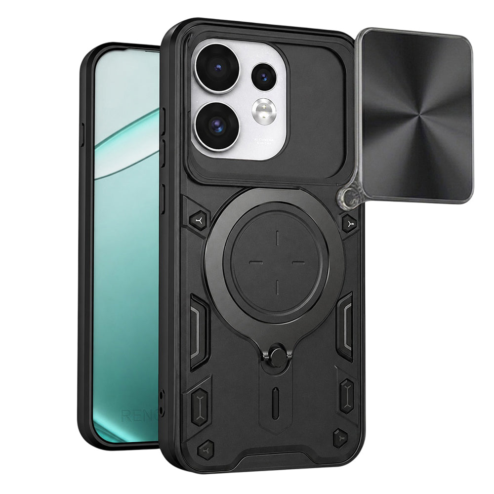 Coque pour Oppo Reno16 / Reno16 Pro, Techsuit, CamGuard Pro, Noire