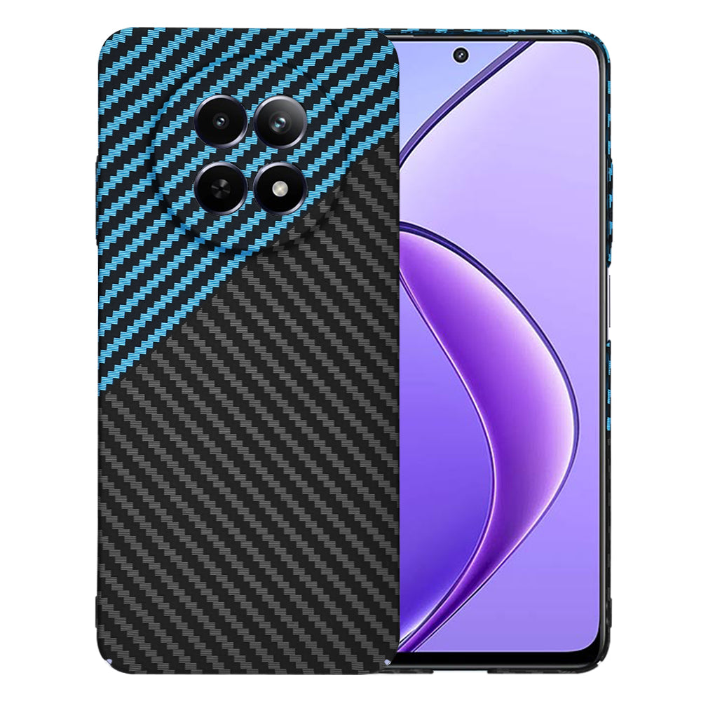 Coque pour Realme 12x / 12, Techsuit, Carbonite FiberShell, Noir Bleu