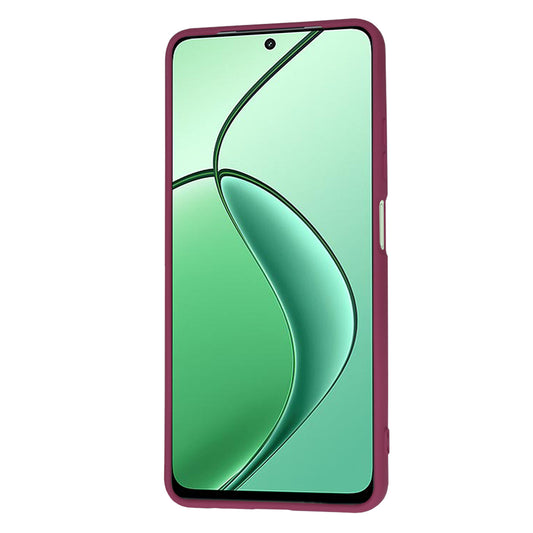 Hülle für Realme 12x / 12, Techsuit, SoftFlex, Weinrot